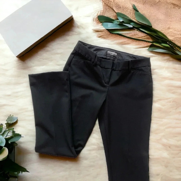 Express Pants - Express Columnist Stretch Ankle Mid Rise Size 2S Black Pants
